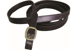 Longe de présentation en cuir avec boucle
