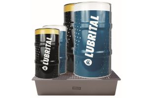 Bac de rétention polyester 220L, 4 fûts