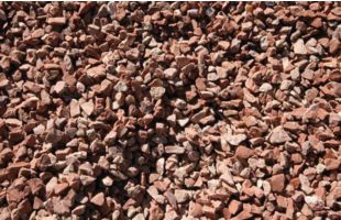 Graviers concassés - 9/12 mm - 250 kg - rouge Alicante