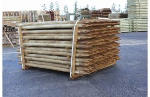 Piquet-tuteur rond en pin CL4 épointé